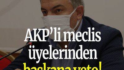 AKP’li meclis üyelerinden başkana veto!